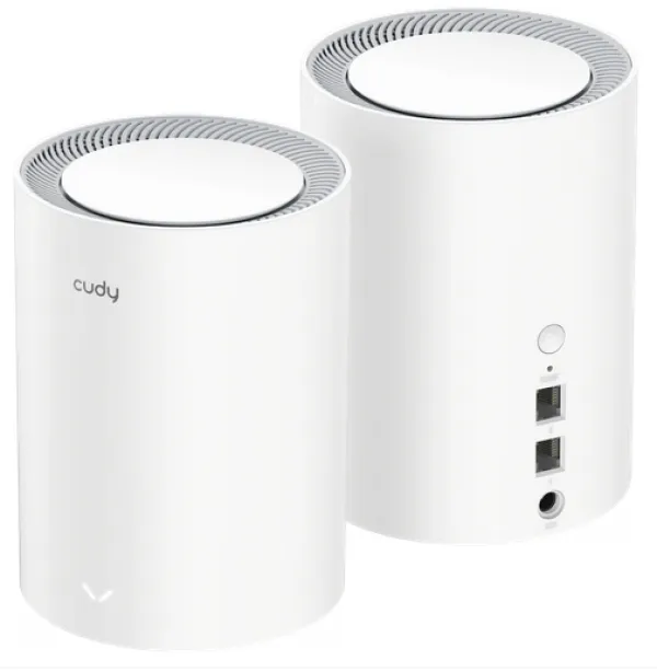Cudy M3000 2-Pack,AX3000 2.5G Mesh Wi-Fi 6 System White,4-Stream Dual-Band, 2402 Mbps + 574 Mbps Slika 2