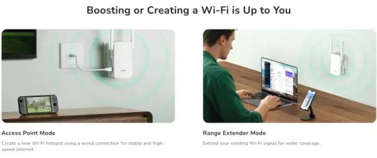 Cudy RE1500,AX1500 Mesh Wi-Fi 6 Range Extender, Dual-Band Wi-Fi 6,10/100 Mbps Slika 3