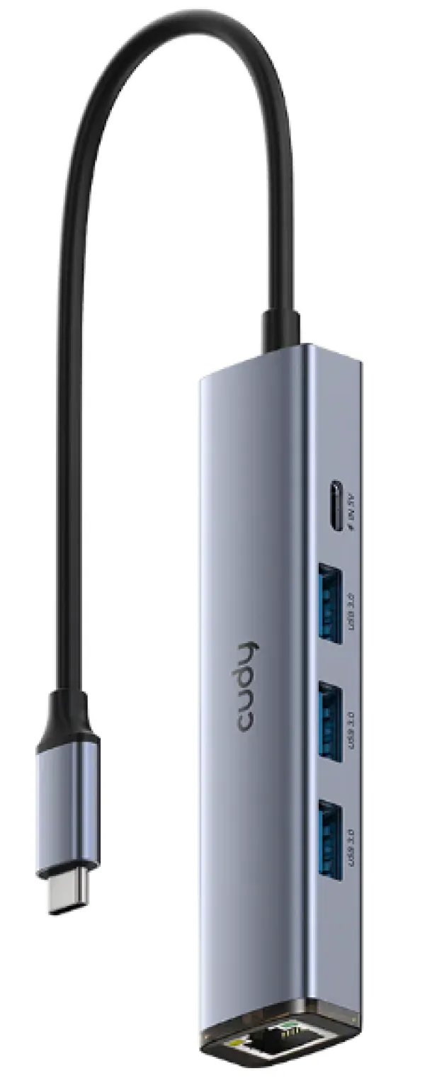 Cudy UH605 1.0,5-In-1 USB-C Hub with Gigabit Ethernet Port,3× USB-A 3.2 Gen 1 (5 Gbps),25cm Slika 4