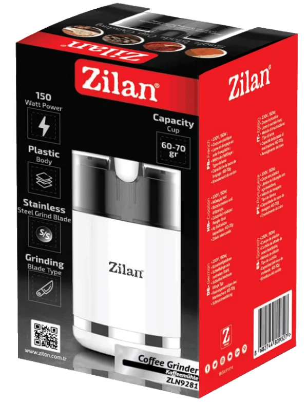 Zilan ZLN9281 Mlin za kafu, Beli 150W Slika 2