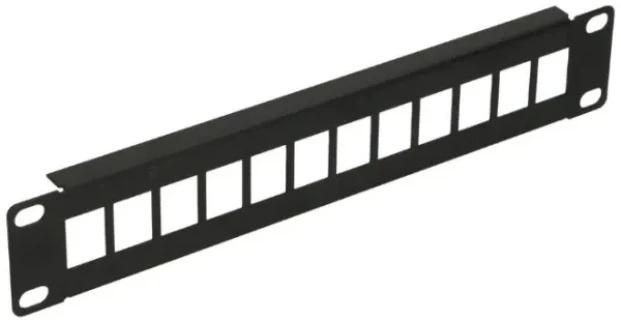 Extralink 12 Port 10 Patcpanel, Modular, 12 ports,Crni,Metal Slika 2