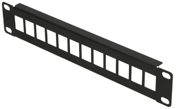Extralink 12 Port 10 Patcpanel, Modular, 12 ports,Crni,Metal Slika 3