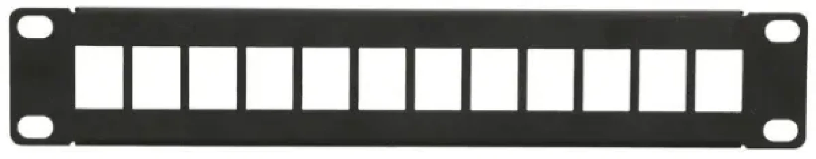 Extralink 12 Port 10 Patcpanel, Modular, 12 ports,Crni,Metal Slika 4