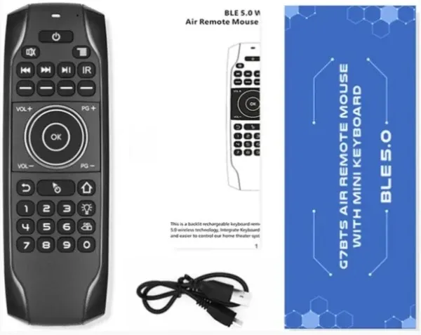 GEMBIRD GMB-G7BTS AIR MOUSE Android TV Box Remote Control, Unique Design, Mini keyboard Slika 6