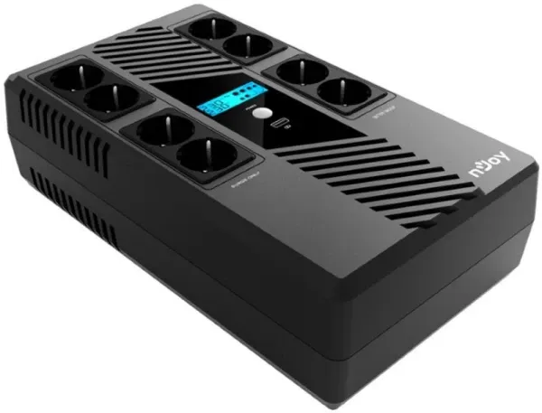 UPS NJOY Token 600 360W UPS (UPCSBLS660TTOAZ01B),Crni,345mm x 200mm x 100mm Slika 2