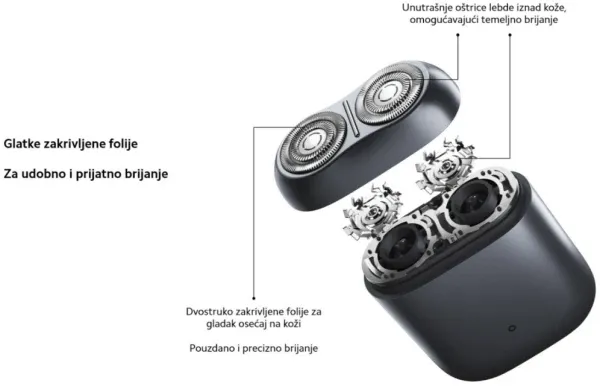 XIAOMI Electric Shaver S200 Gray EU (BHR9531EU) Slika 3