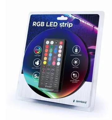 LED-S-RGB500-01 Gembird RGB LED traka + daljinski, 5m Slika 5