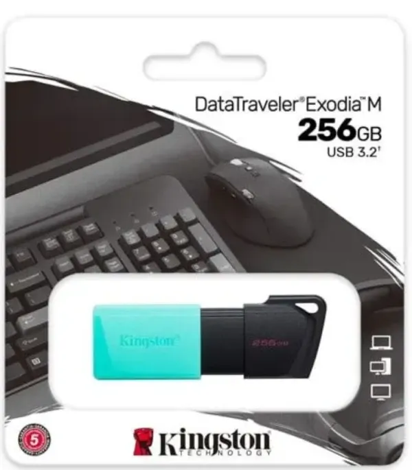 KINGSTON USB 256GB DT Exodia M 3.2 - DTXM/256GB,Crno/Plava Slika 2
