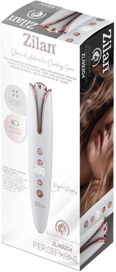 Zilan ZLN9204 Pernosivi uvijac za kosu, bežicni, 400mah,LED display Slika 4