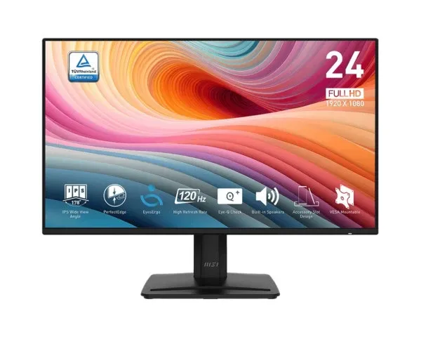 Monitor 24 MSI PRO MP242A E2 IPS FHD 120 Hz 1ms HDMI, DP, VGA Slika 1