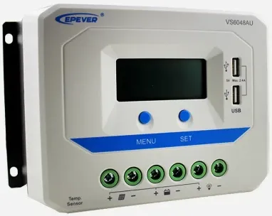 Epever Kontroler punjenja 60A 12/24/36/48V VS6048AU LCD,Beli Slika 3