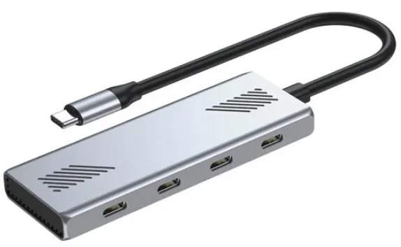 UHB-CM-U310-C4-01 Gembird razdelnik, IN-1 x USB Type-C (M) OUT-4 x USB Type-C (F) Slika 1