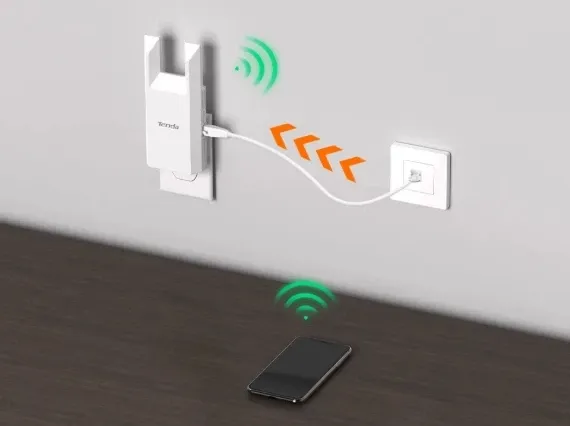 Tenda A9 WiFi ripiter/ruter 300Mbps Repeater Mode Client+AP white (Alt:WNP-RP300-03 ) Slika 6