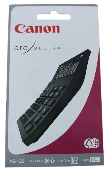 CANON kalkulator AS-120, solar+baterija Slika 4