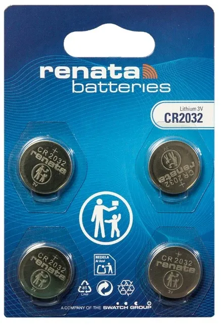 Renata baterija CR 2032 3V Litijum baterija dugme, PAK4 (cena po kom.) Slika 1