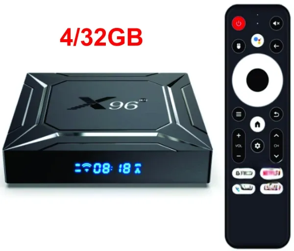 GEMBIRD GMB-X96 M200 4/32GB smart TV box S905X5M quad ARM G310V2, 2x4K 2.4&5G, 1000M, BT, Android 14 Slika 1