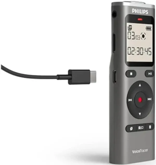 Philips Diktafon DVT1170 Mono,8GB,LCD 2x AAA,siva,USP C,USB 2.0 Slika 1