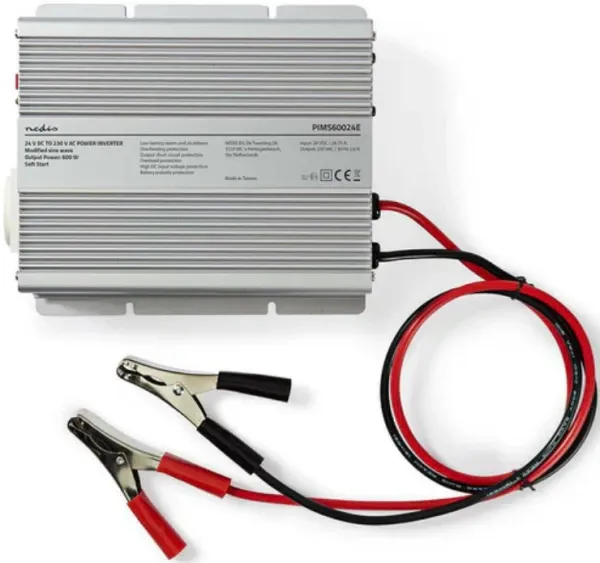 NEDIS PIMS60024E Pretvarac napona sa modifikovanim sinusnim talasom, 24 V DC , 230 V AC 50 Hz , 600 Slika 4