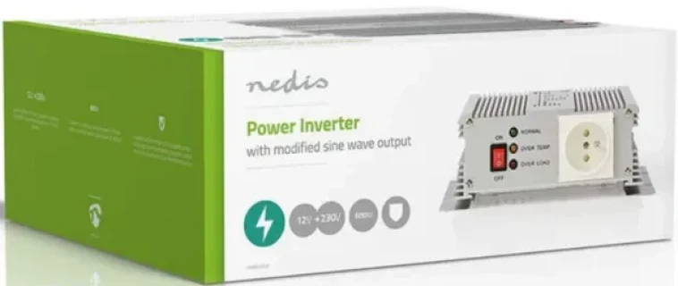 NEDIS PIMS60024E Pretvarac napona sa modifikovanim sinusnim talasom, 24 V DC , 230 V AC 50 Hz , 600 Slika 6