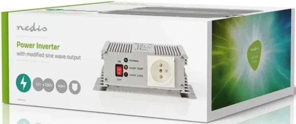 NEDIS PIMS60024E Pretvarac napona sa modifikovanim sinusnim talasom, 24 V DC , 230 V AC 50 Hz , 600 Slika 7