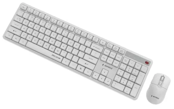 KBS-WMS-01-W Gembird Silent Key Pro Business bežièni desktop set, bela, US raspored Slika 4