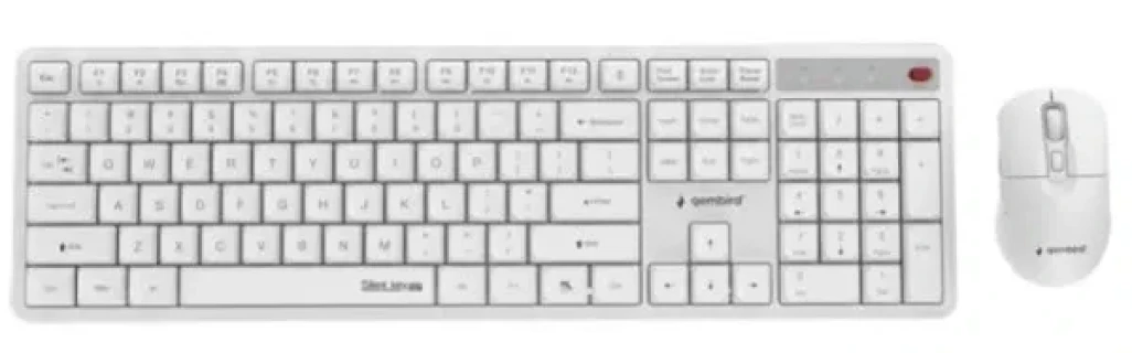 KBS-WMS-01-W Gembird Silent Key Pro Business bežièni desktop set, bela, US raspored Slika 5