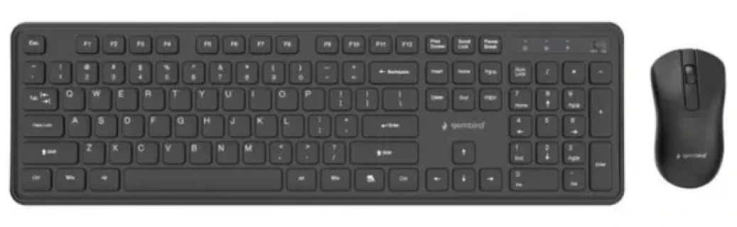 KBS-WPS-01 Gembird Slim Pro Business bežièni desktop set, crna, US raspored Slika 1