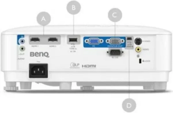 BENQ MX560 prenosivi Lamp XGA 4000 ANS lumena 20000:1 projektor Slika 1