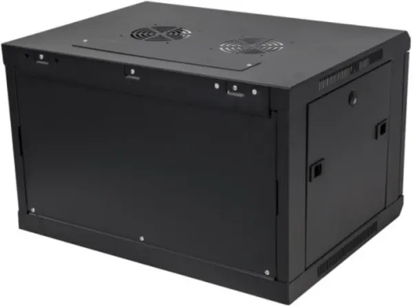 Rek ExeLink 19in,4U,600×450 zidni orman,nosivost do 30-40kg,kaljeno staklo,crna Slika 4