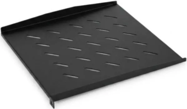 ExeLink Fiksna polica 1U za REK dubine 450mm prednje montiranje,19in,crna Slika 2