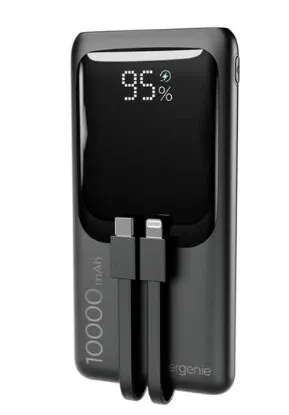 PB10-PD20-LCD-01 Gembird 20 W prenosni punjaè sa brzim punjenjem i integrisanim kablovima, 10000 mAh Slika 2