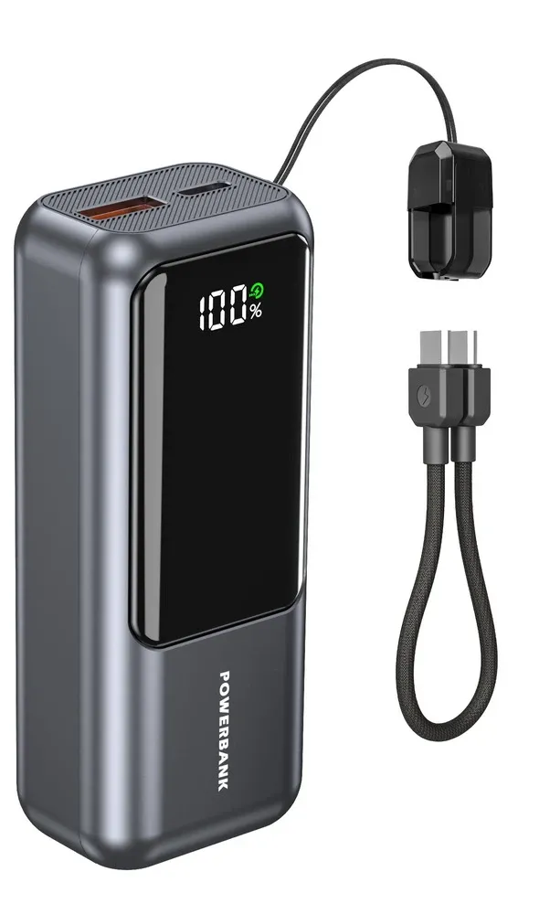 PB10-PD20-LCD-02 Gembird 20W Kompaktna baterija za brzo punjenje sa LCD ekranom, 10000 mAh Slika 3