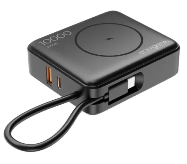 PB10-WPC15-LCD-01 Gembird 20 W prenosni punjaè sa brzim punjaèem i bežiènim punjaèem, 10000 mAh,crni Slika 4