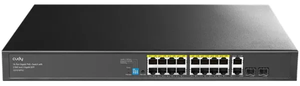 Cudy GS1018PS2 V3.0 Switch Gigabit RJ45 portovi:18 PoE portovi: 16 30W Slika 1