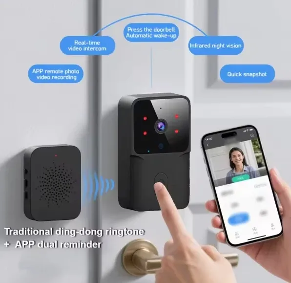 GEMBIRD SMART-FCD-M8, GMB TUYA Video interfon, OLED display, WI-FI bluetooth daljinski interfon Slika 5