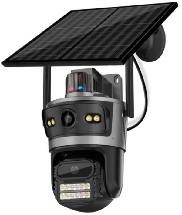 GEMBIRD CAM-IP4MP-TQ11-AOV-WiFi GMB kamera 4MP(2mp+2mp) H.26ai Solar Camera, 3.8 Inch, ICSEE App, 3.6mm,IP66 Slika 2