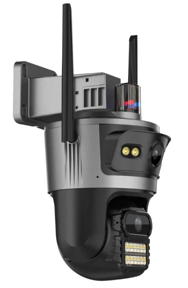 GEMBIRD CAM-IP4MP-TQ11-AOV-WiFi GMB kamera 4MP(2mp+2mp) H.26ai Solar Camera, 3.8 Inch, ICSEE App, 3.6mm,IP66 Slika 3