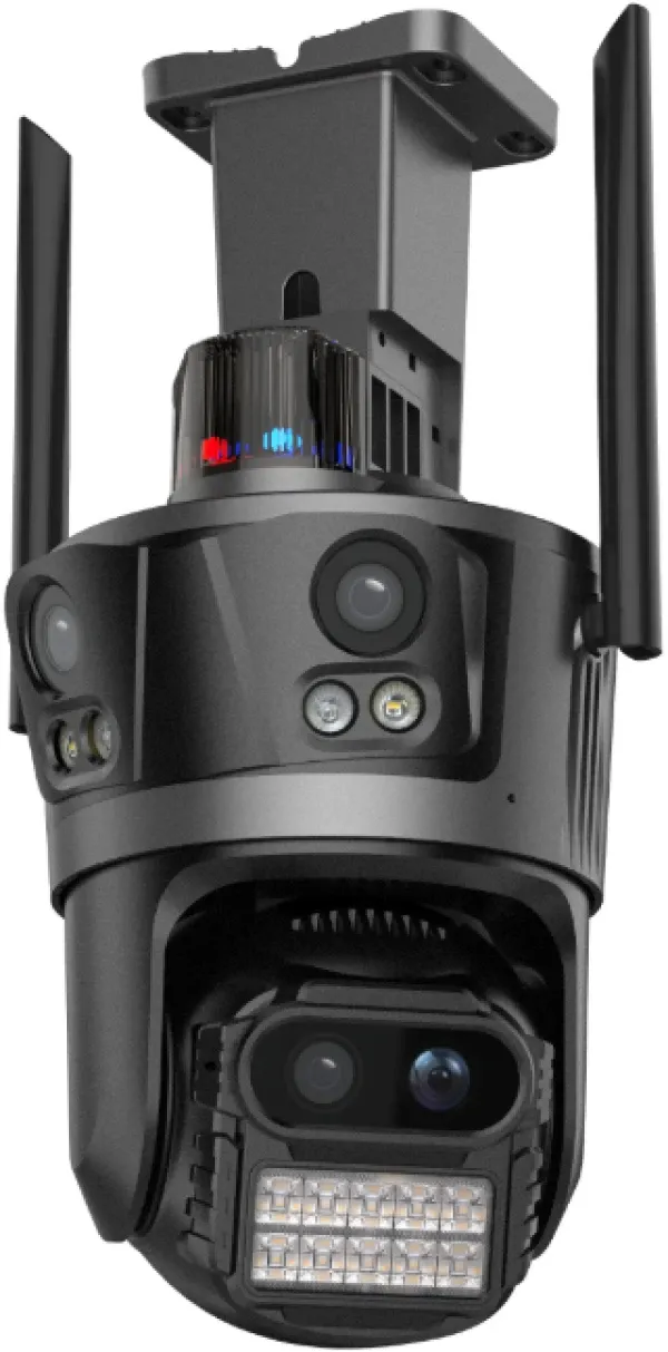 GEMBIRD CAM-IP9MP-EP12 Rezolucija: 9 MP (3 MP + 3 MP + 3 MP) Objektivi: 3 × 3,6 mm Slika 1