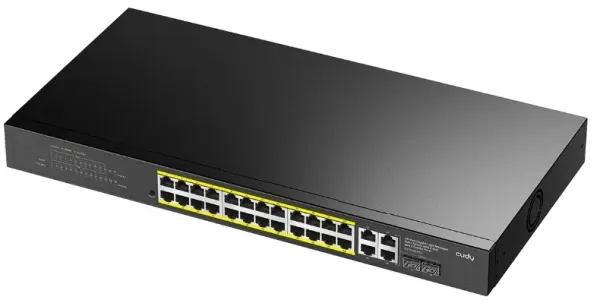 Cudy GS1028EPS2, 24-Port Gigabit Cloud Easy-Managed PoE+ Switch with 2 GbE and 2 Combo Ports, 300W Slika 5
