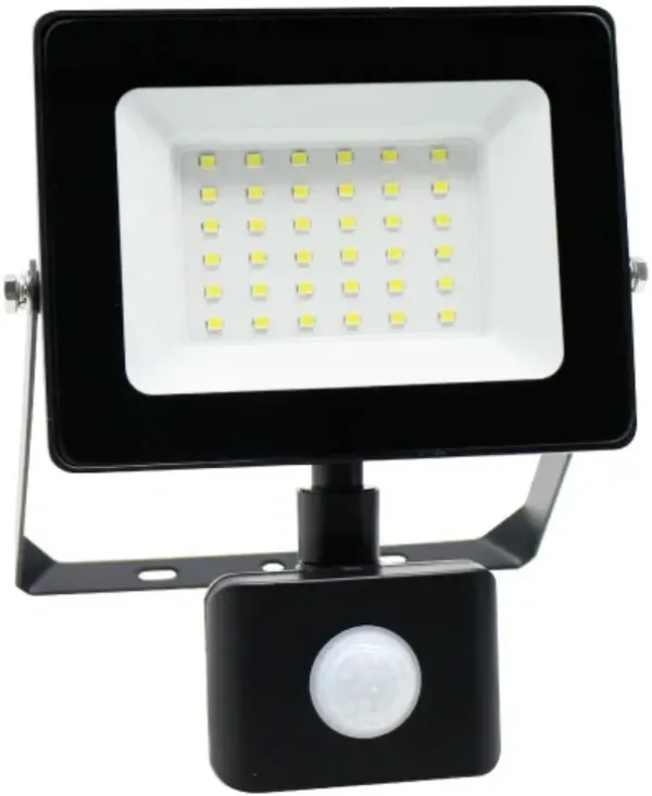 PROSTO LED reflektor sa PIR senzorom 30W 6500K,2500lm,metal,crna Slika 4