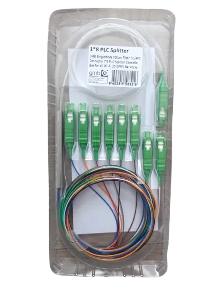 GEMBIRD OPTIC-8 PLC Splitter GMB Singlemode 900um Fiber SC/APC conn. 1/8 PLC Splitter Cassette Box for 4G Wi Slika 1