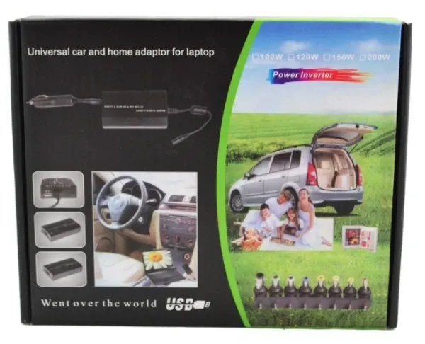 NPA-AC2D Gembird univerzalni laptop punjac AC/DC100W Home+Car, adj. voltage, DC12V,AC240V to 12-24v Slika 8