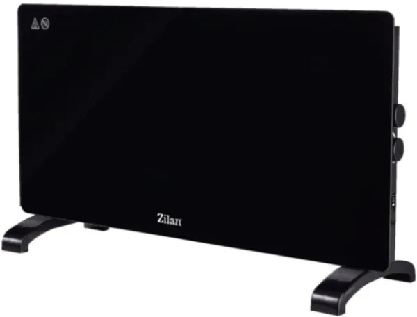Zilan ZLN4062 Konvektorska grejalica sa staklenom prednjom plocom,2000W,Crna Slika 2