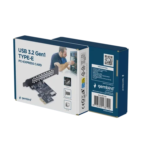 UPC-U3 Gembird USB 3.2 GEN1 A-KEY PCI-EXPRESS CARD Slika 2