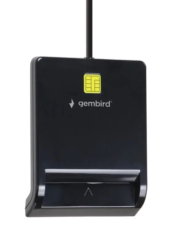 FD2-SCR Gembird Smart card reader USB 2.0 Citac za licne karte, saobracajne, bankarske Slika 1