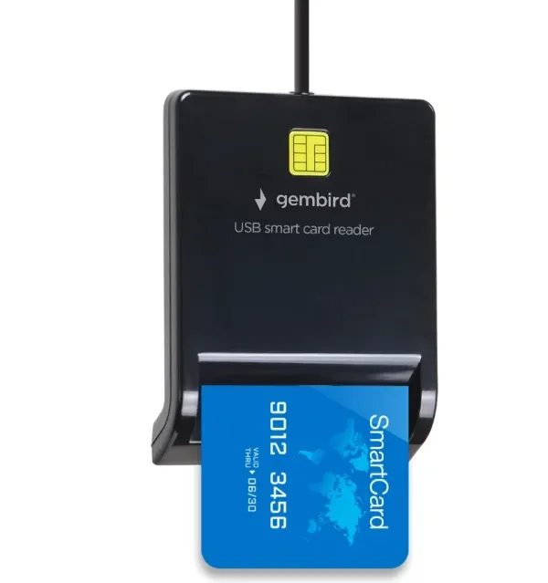 FD2-SCR Gembird Smart card reader USB 2.0 Citac za licne karte, saobracajne, bankarske Slika 4
