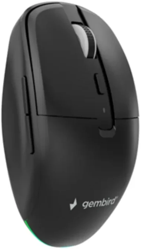 MUSW2-6B-0 Gembird Bezicni mis 2,4GHz+ Bluetooth opticki 800-1600Dpi 6-tastera crni 110mm Slika 4