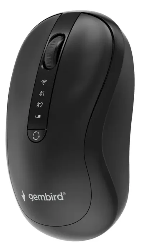 MUSW2-4B-01 Gembird Bežièni miš sa 4 tastera, Dual Mode, crni,800-1600 DPI,107 mm Slika 5
