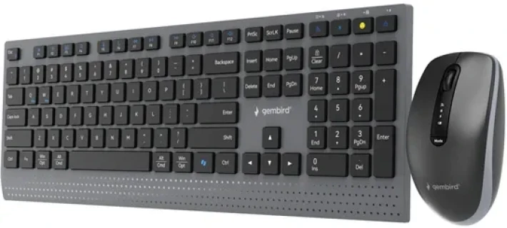 GEMBIRD KBS-WPS-02 Bezicni desktop set tastatura i mis Bluetooth 5.2 + WiFi 2.4 GHz US layout Slika 2