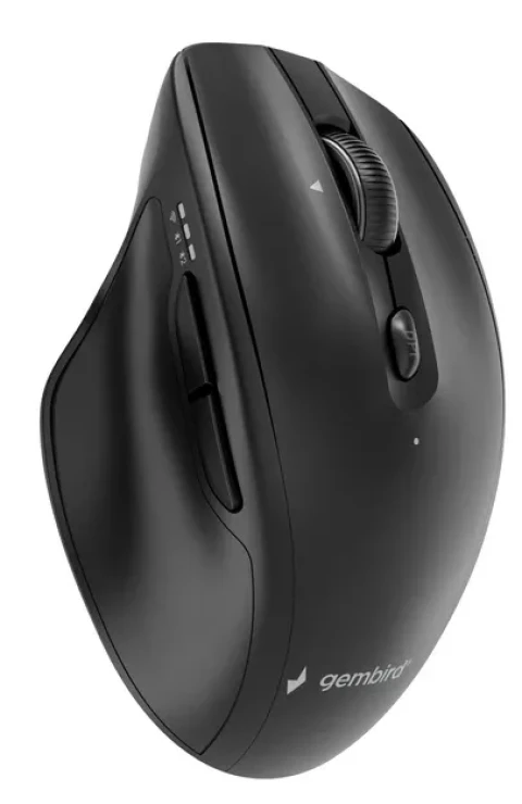 MUSW2-6B-02 Gembird Bežièni miš sa 6 tastera, dual-mode,2.4G + BT,800-2400 DPI,crna,112mm Slika 7